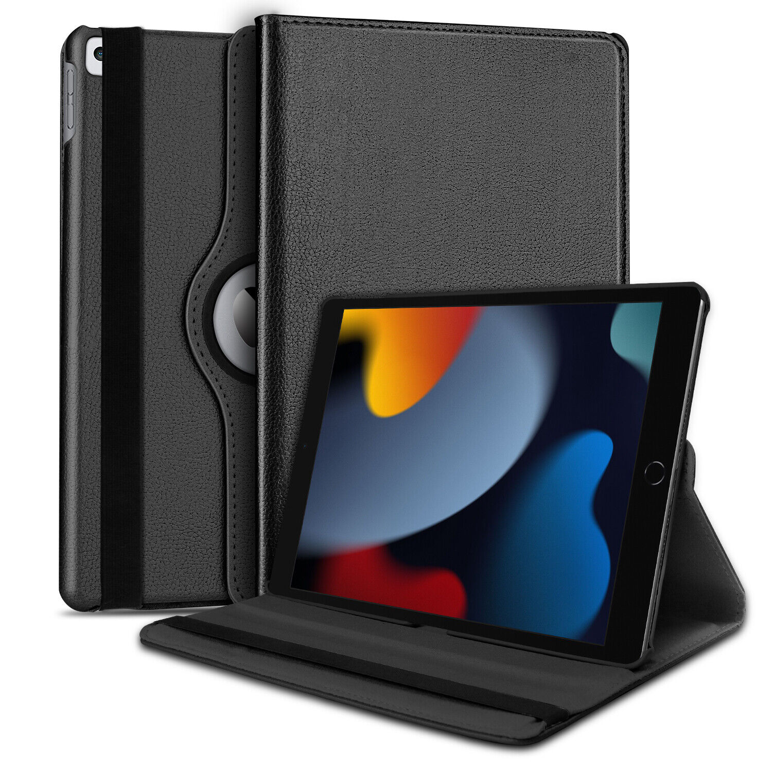 For iPad 10th Generation 2022 10.9in 360 Rotating Leather Case Smart Stand Cover