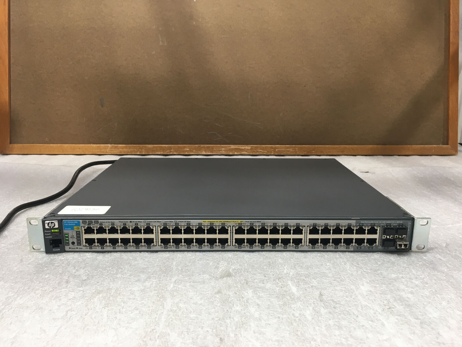 HP ProCurve 2910al-48G-PoE+ Gigabit Ethernet Switch J9148A *TESTED AND WORKING*