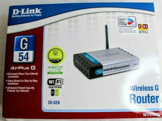 D-Link DI-524 54 Mbps Wireless G 4-Port 10/100 Router (DI-524)
