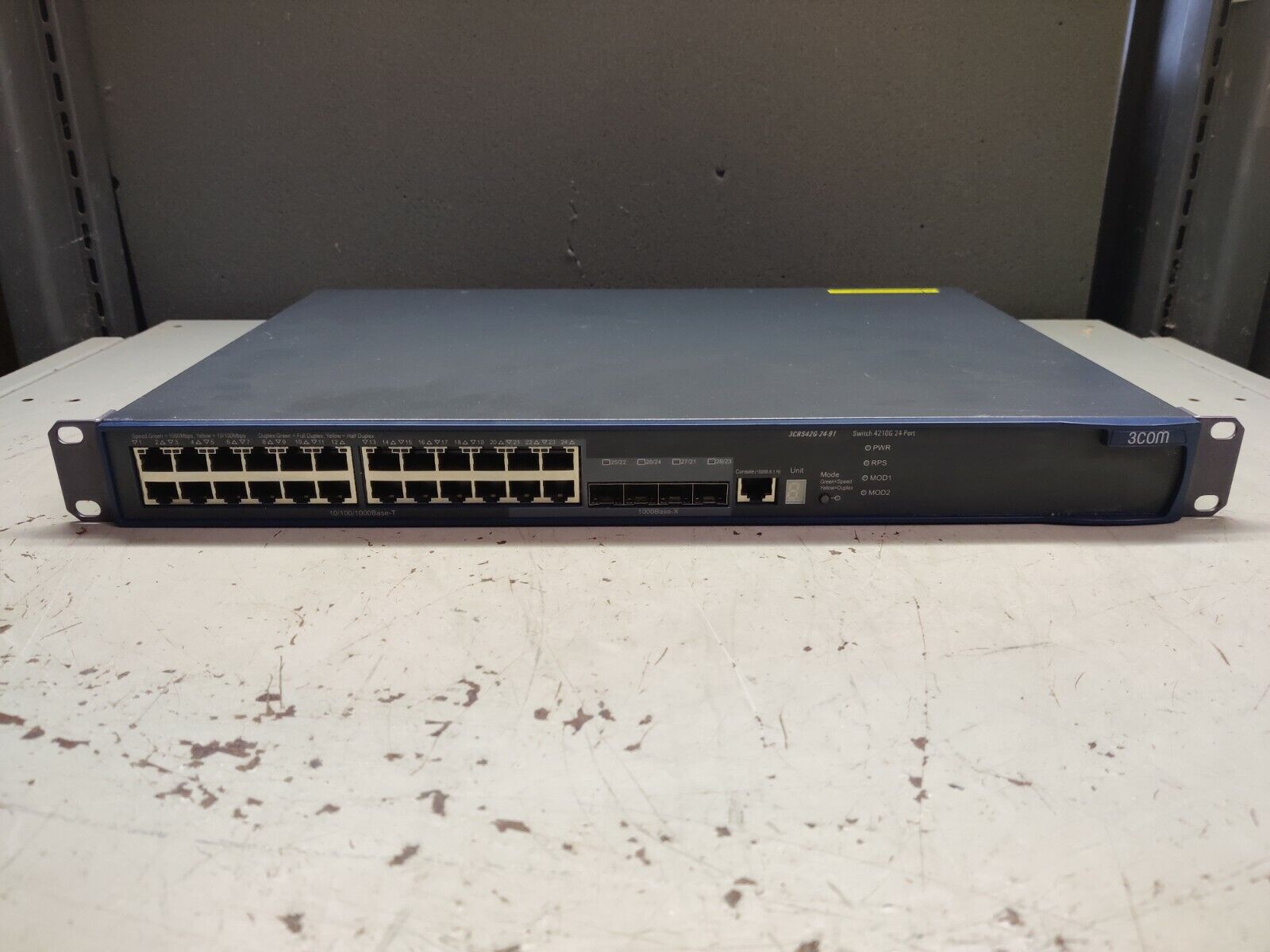 3COM 4210G 3CRS42G-24-91 24-Port Gigabit Ethernet Network Switch - Tested