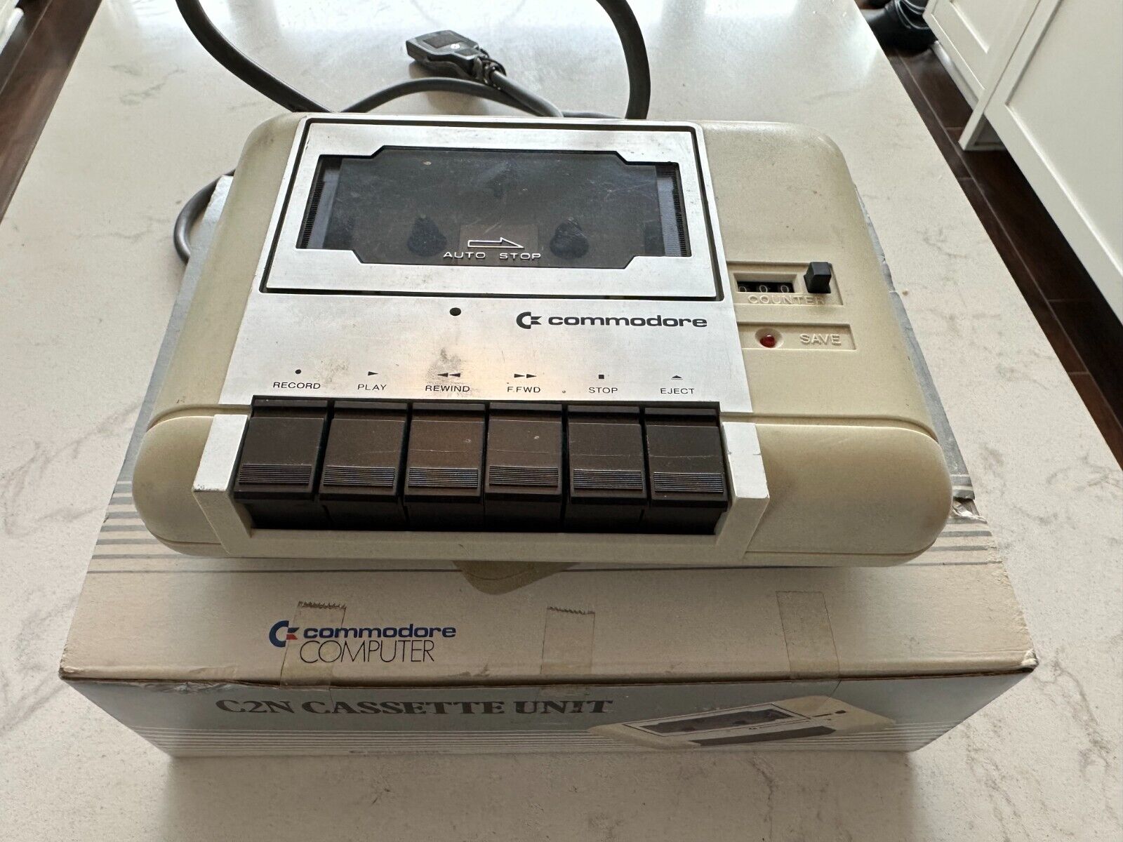 Commodore Vintage C2N 1530 Cassette Unit Datasette Recorder for VIC-20 C64 WORKS