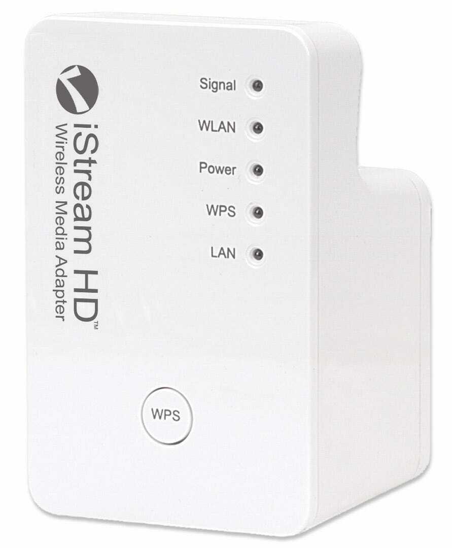 iStream HD Wireless Media Adapter Connects G.C, B.R. Player or Web-Enabled TVs