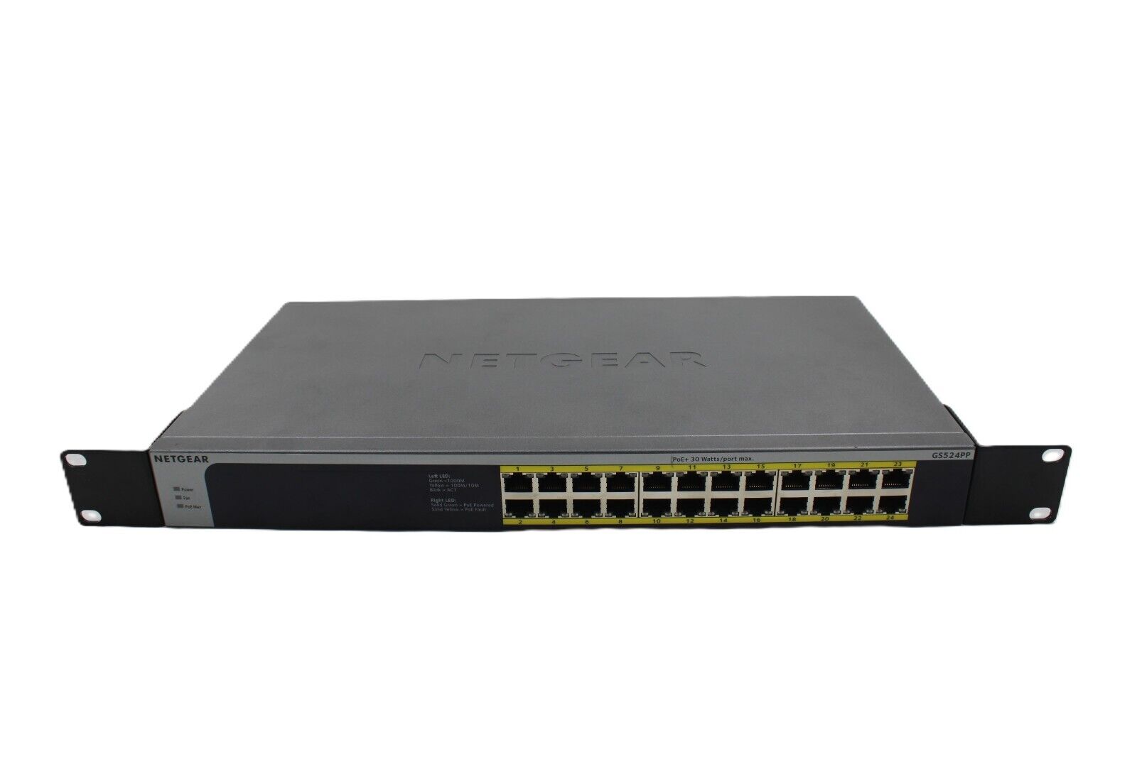 NETGEAR GS524PP 24-Port Gigabit Ethernet Unmanaged PoE Switch