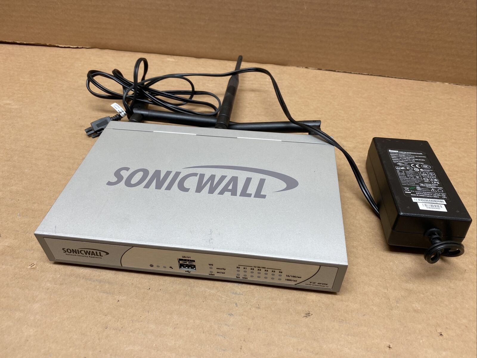 SonicWall TZ215 Firewall-Network Security Appliance APL24-08F w/Power Adapter