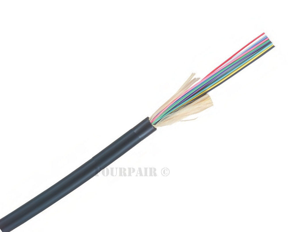 Indoor/Outdoor 12-Strand Multimode Tight Buffered 62.5 Fiber Optic Cable 1000FT
