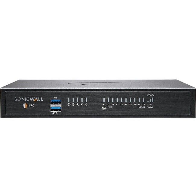 SonicWall TZ670 Network Security Appliance High Availability 02-SSC-5654