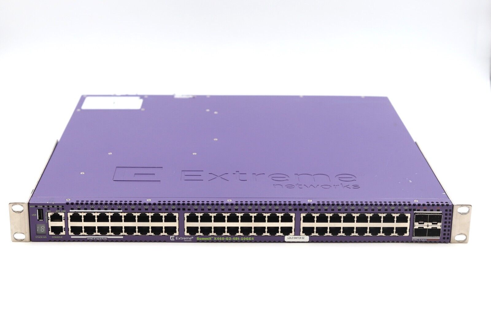 Extreme Networks Summit X460-G2-48t-10GE4-Base 48-Port Network Switch P/N: 16702