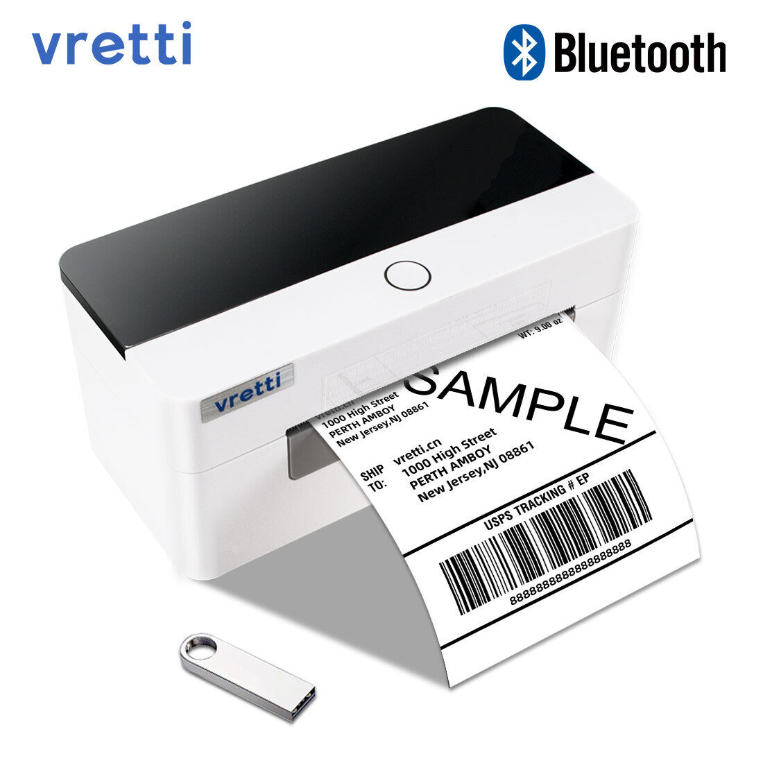 VRETTI Bluetooth Direct Thermal Shipping Label Printer 4x6 POSHMARK ETSY MERCARI