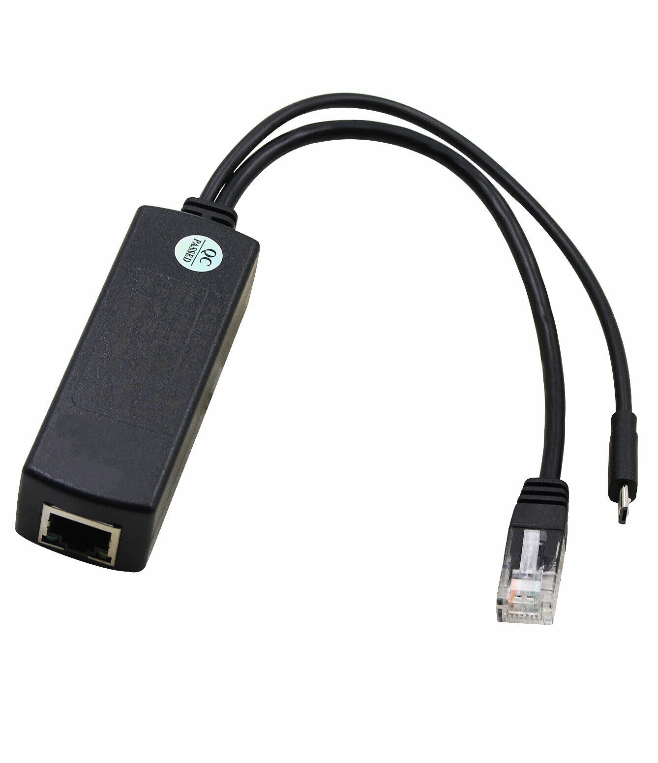 1x Popular PoE Splitter Power Over Ethernet 48V to 5V 2.4A Micro USB Adapter 12W