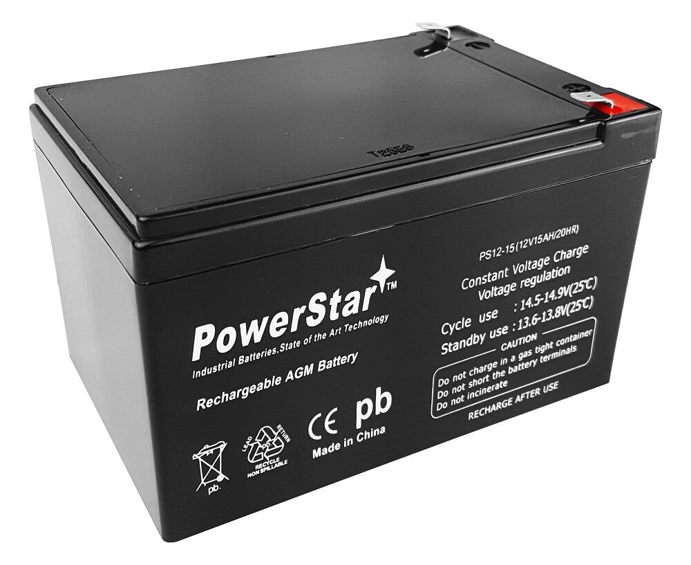 PowerStarÃÂ® RBC4 12V 15Ah SLA Sealed Lead Acid AGM Battery  - 3 Year Warranty
