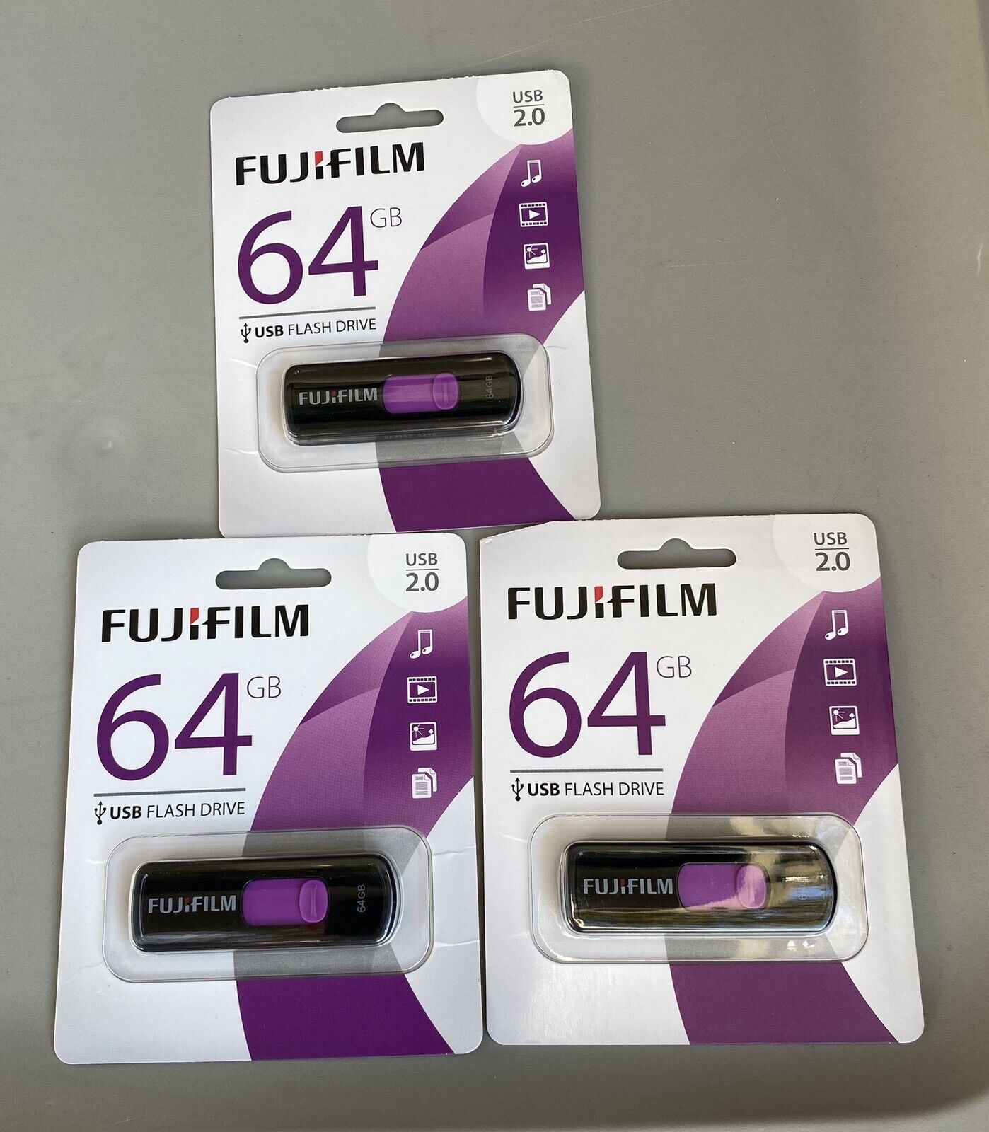 64GB Fujifilm Flashdrive Lot Of 3.