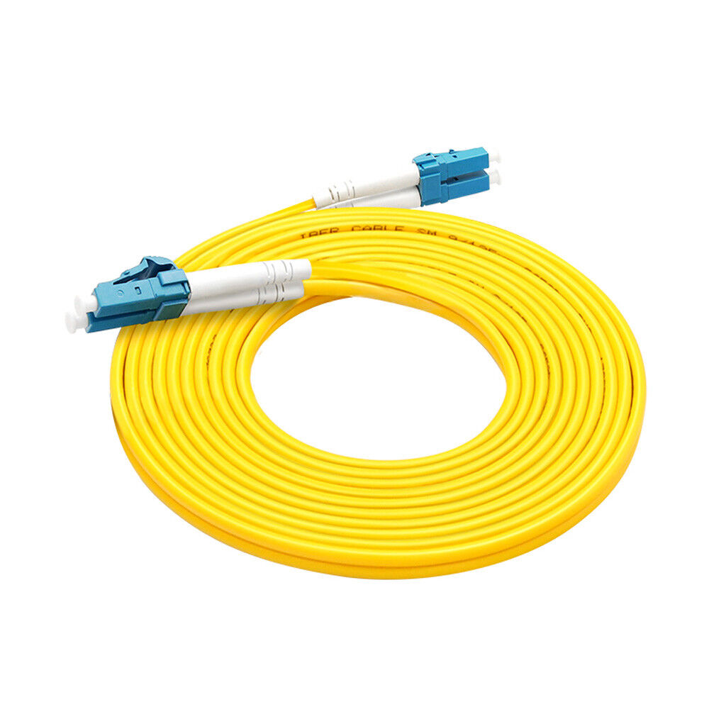 10Pcs 3 M LC-LC Duplex 9/125 Singlemode Fiber Optic Cable Patch Cord Wholesale
