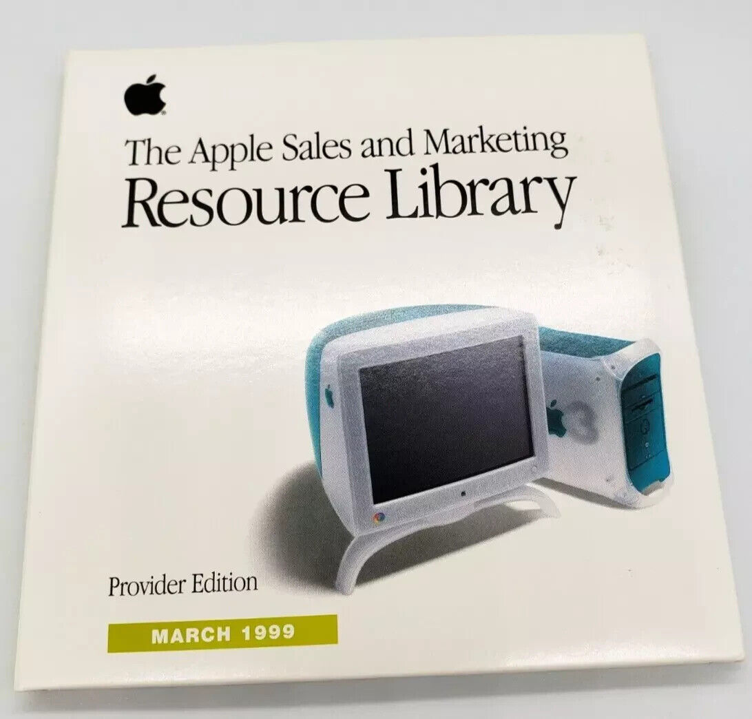 Apple Computer March 1999 Sales Marketing Resource Library CDs Provider Edition