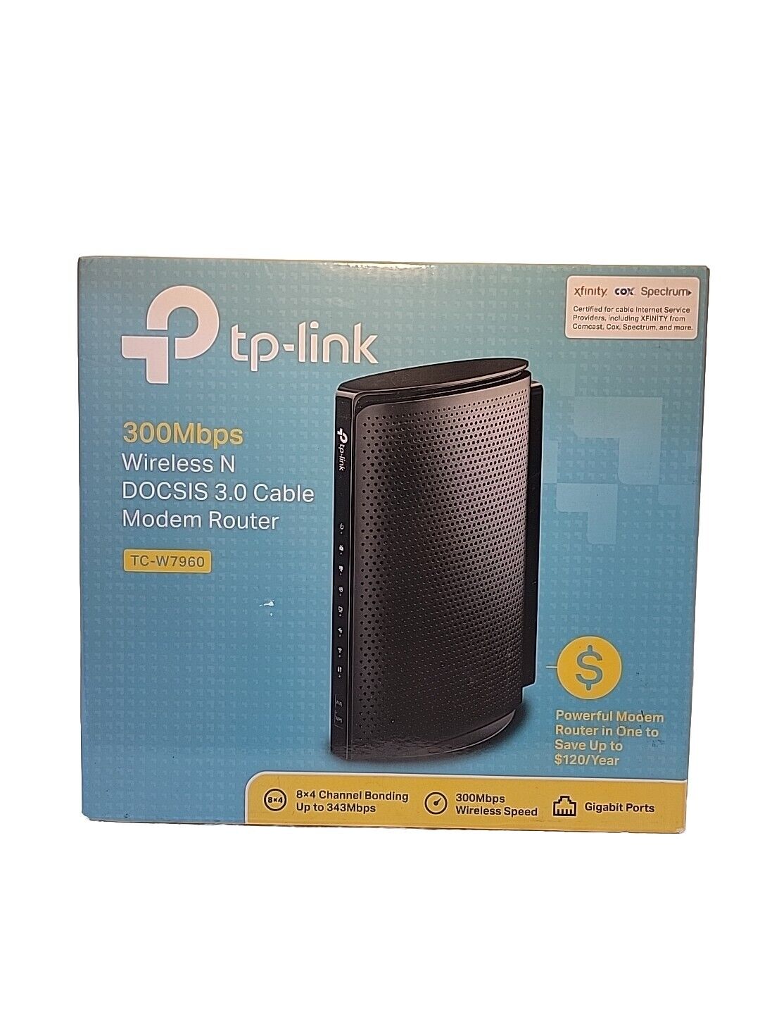 TP-Link TC-W7960 300Mbps Wireless Modem Router Comcast XFINITY Time Warner Cable