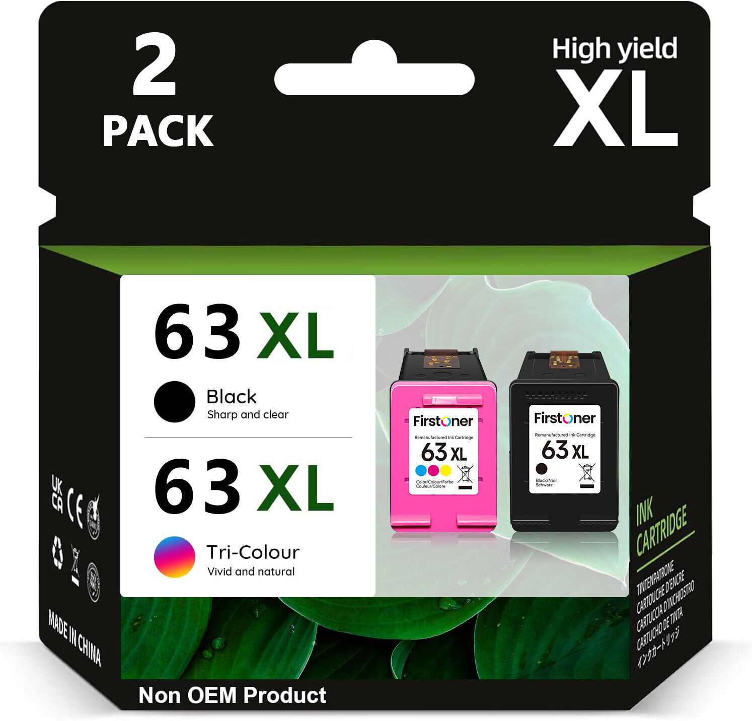 63XL Ink Cartridge Compatible For HP OfficeJet 3830 4650 4652 ENVY 4520 4516 Lot