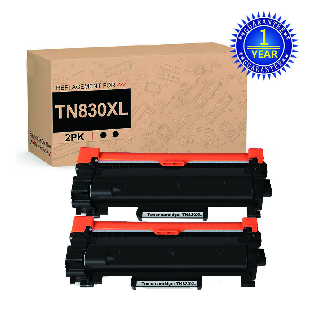 2x Compatible TN830XL Toner Cartridge for Brother TN830 XL DCP-L2640DW HL-L2405W