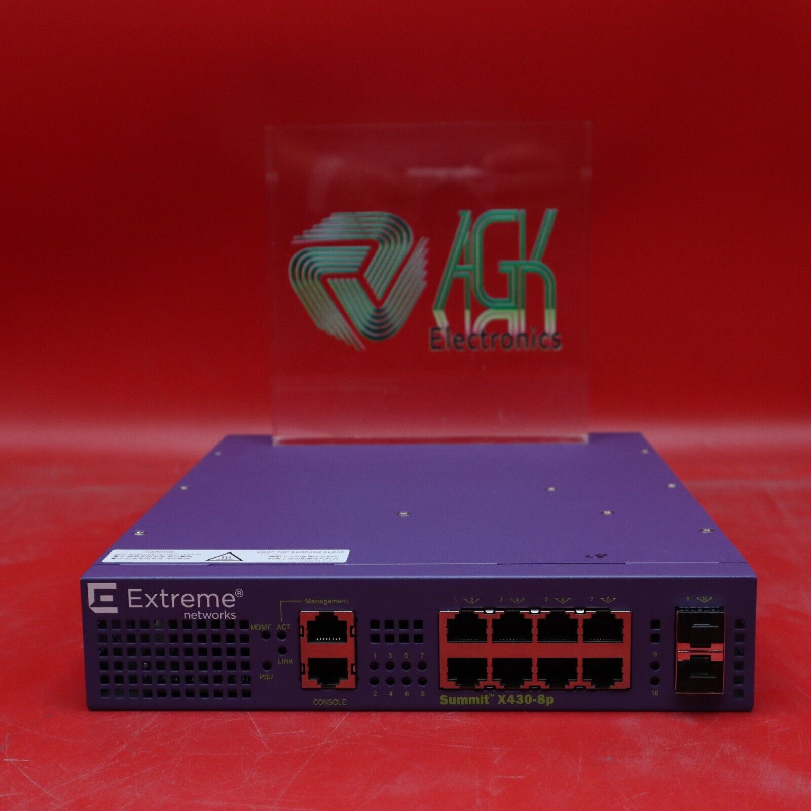 Summit X430-8p Extreme Networks 8-ports Gigabit POE Switch 16515 ■FREE SHIPPING■