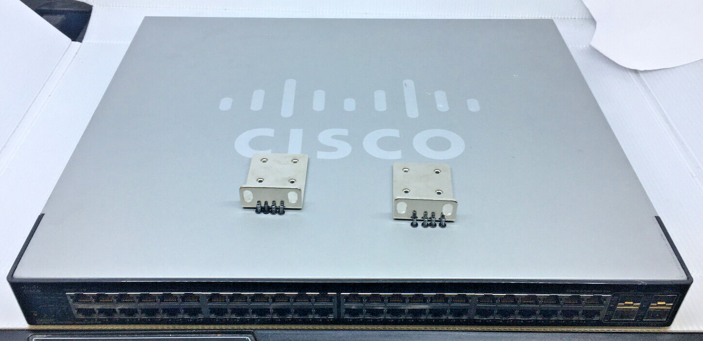 Cisco SGE2010P 48-Port 10/100/1000 1GB Ethernet Switch W/ PoE RACK EARS