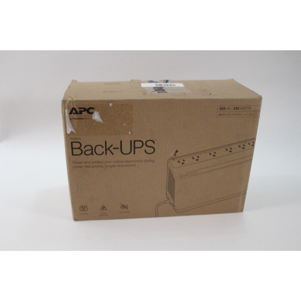 APC BE425M Battery Back-UPS - 425 VA / 255 Watts - New Open Box