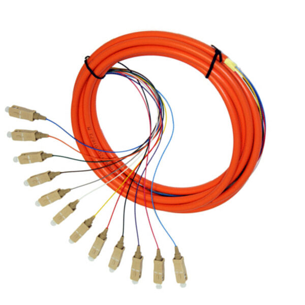 12 Fibers Pigtail,Fiber Optic Pigtail SC OM1 MM 3M,12 Strand fiber pigtail-3078