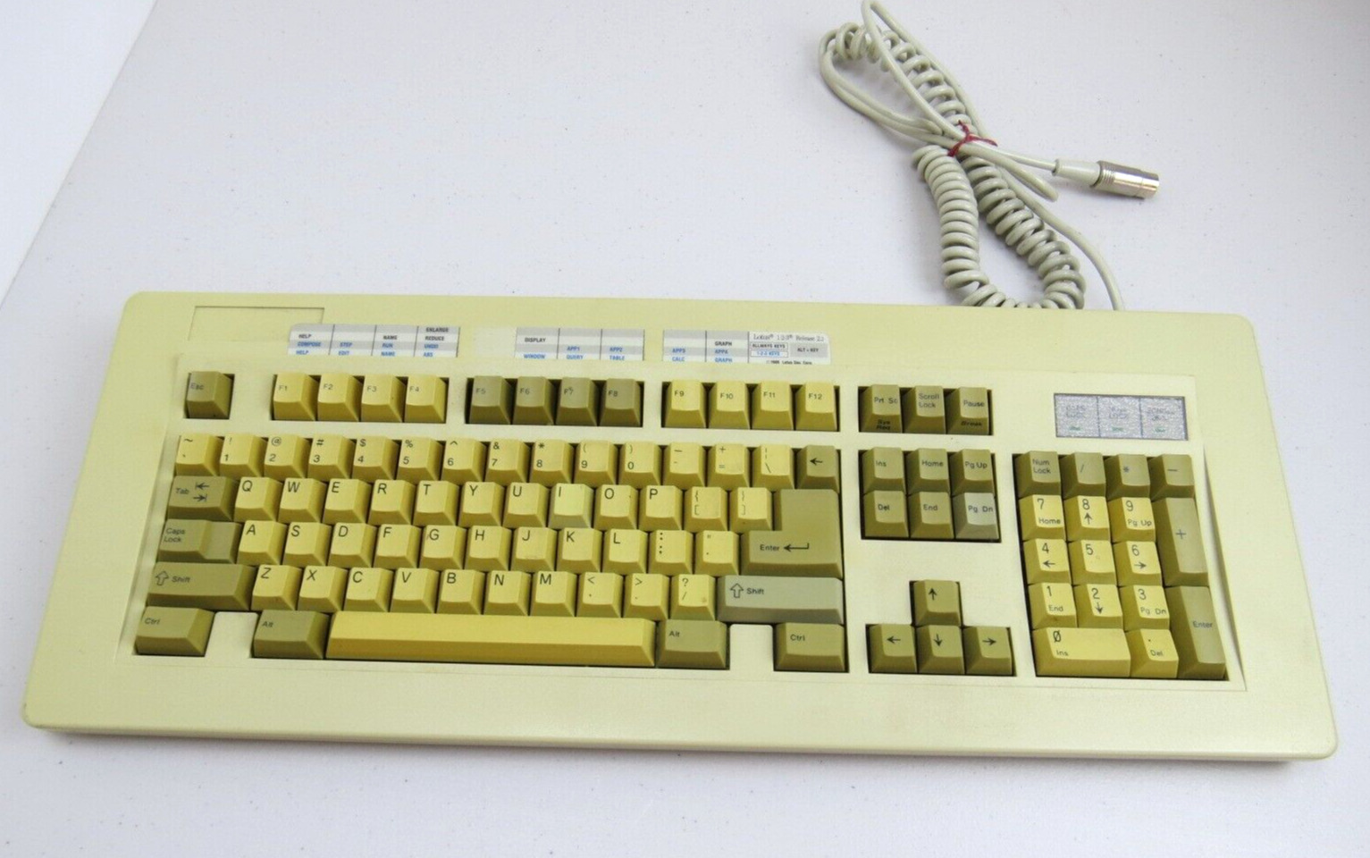 Vintage Unitek K-156 Computer Keyboard IBM PC AT XT 5 DIN English RARE