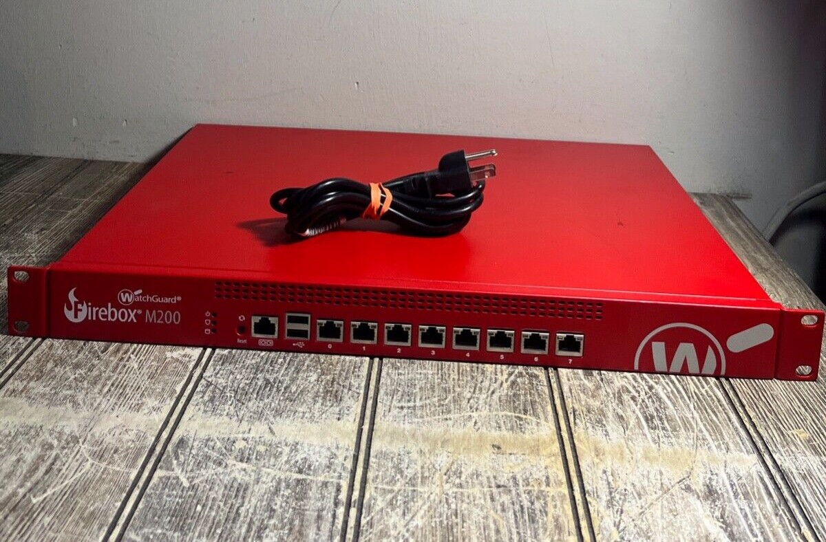 WatchGuard Firebox M200 Network Firewall w/ Rack Ears - AS-IS, READ