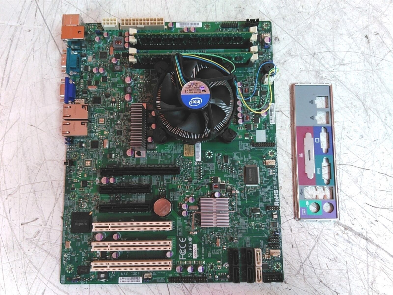 Supermicro X9SCA-F Server Motherboard Xeon E3-1230 V2 QC 3.3GHz 8GB 