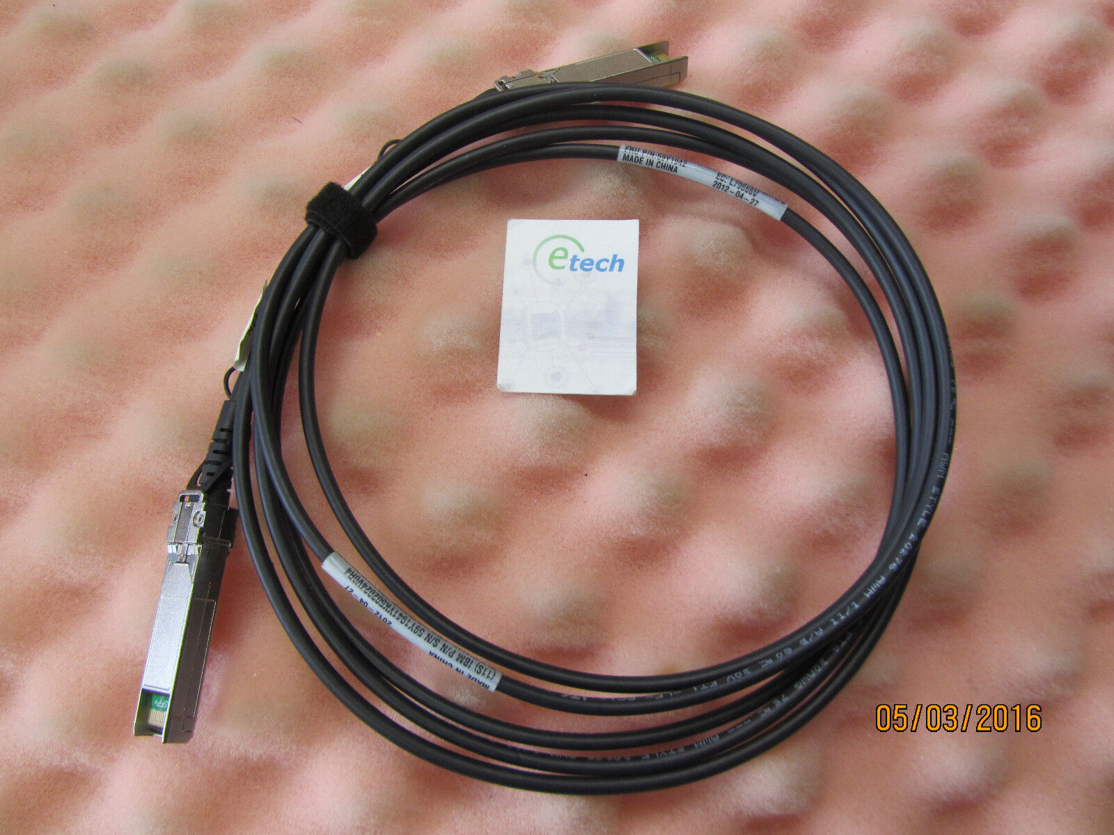 59Y1942 / 59Y1940 - 3m Molex Direct Attach Copper SFP+ Cable