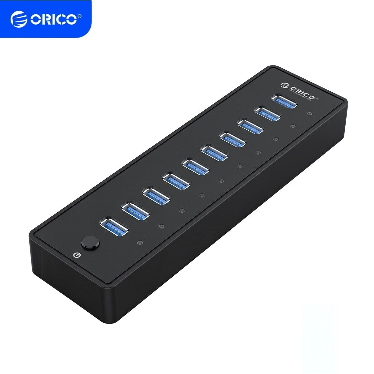 ORICO USB3.0 10 Port HUB With 36W (12V/3A) Power Adapter & 3.3Ft USB Date for PC