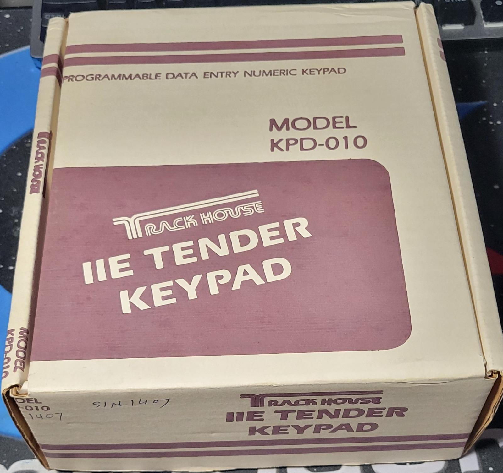 Very Rare Working Track House Apple IIe Tender Programmable Keypad KPD-010