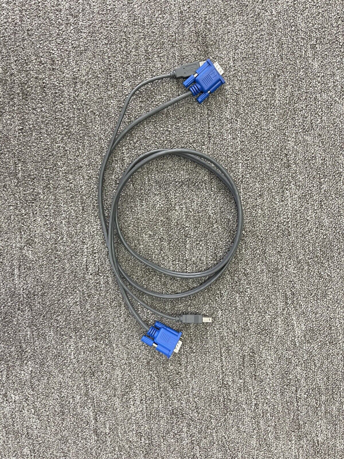 6ft USB Type A VGA MaleTo USB Type B VGA Male KVM Cable