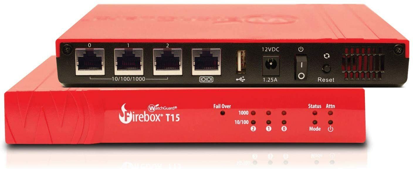 WatchGuard Firebox T15 NSA Firewall Expired Services - Open Box