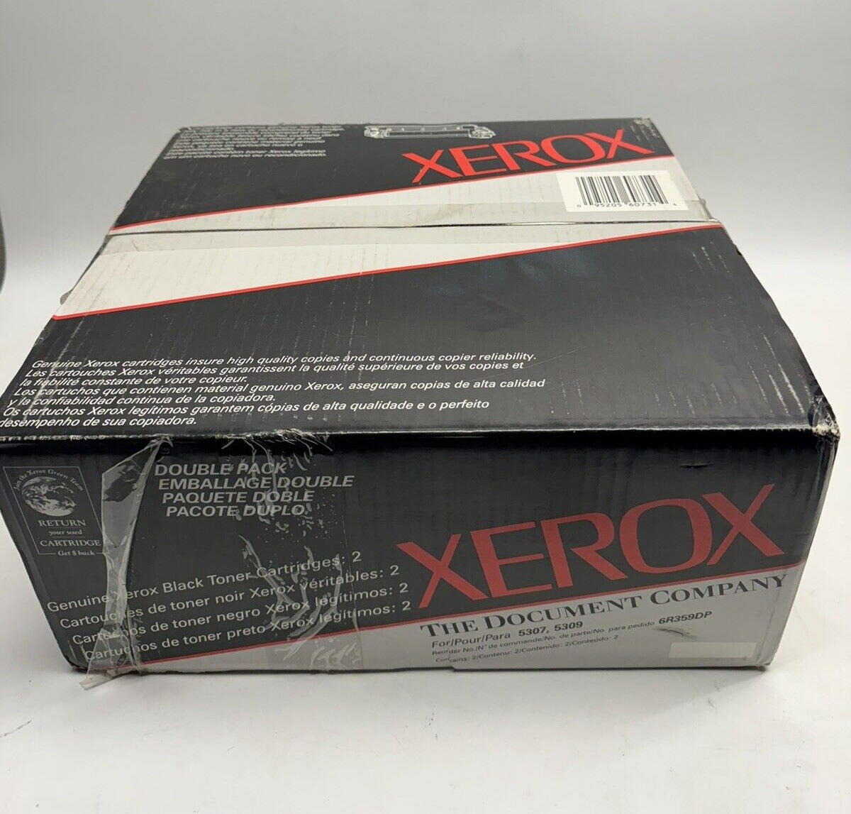 VINTAGE FACTORY SEALED Genuine Xerox 6R359DP Black Toner Cartridge For 5307 5309