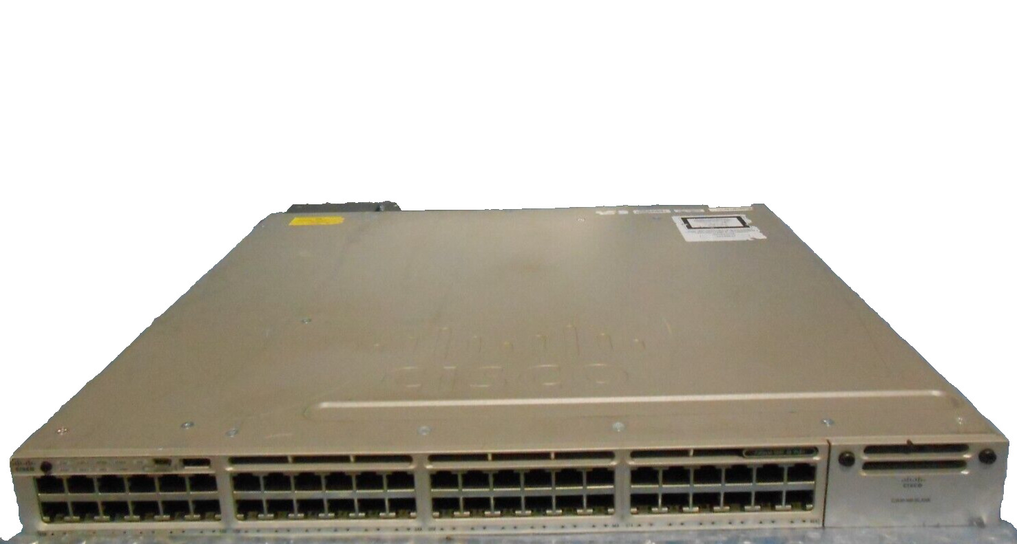 Cisco WS-C3850-48F-L 48-Port Gigabit Ethernet Switch