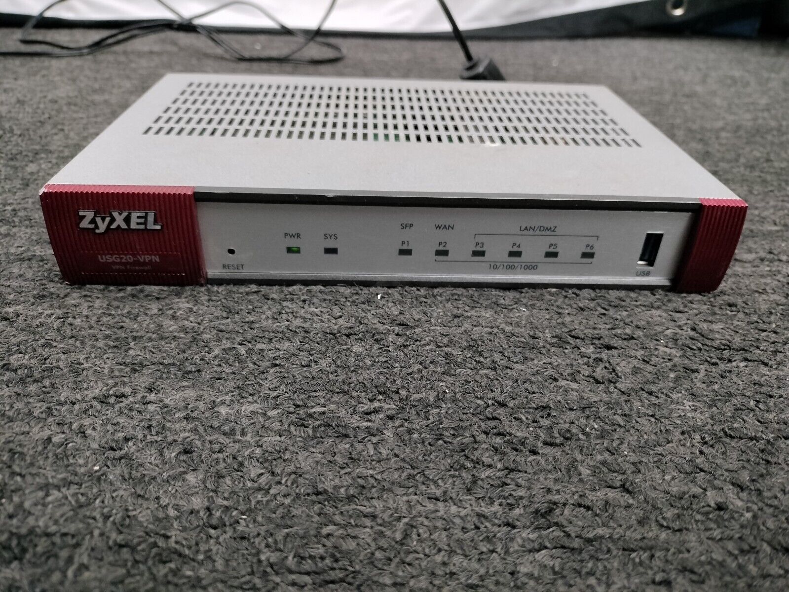 Zyxel USG20-VPN VPN Firewall (No Power Adapter) *READ*