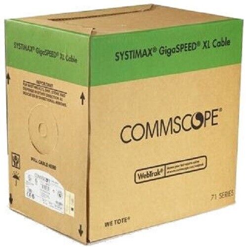 CommScope SYSTIMAX XL 1000’ 760004689 CAT6 Ethernet Cable,SOLID,23AWG,Blue - NEW