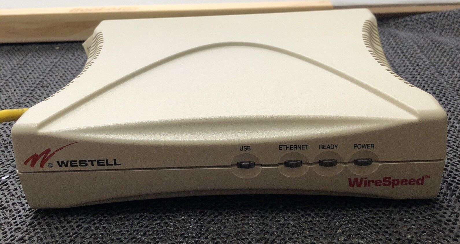 Westell WireSpeed Model B90-210030-04S2 DSL Modem, with Ethernet Cable.