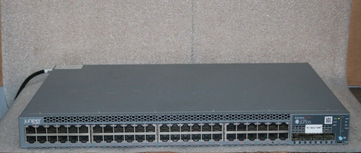 Juniper Networks EX2300-48P PoE+  ETHERNET Switch, PRE-OWNED .