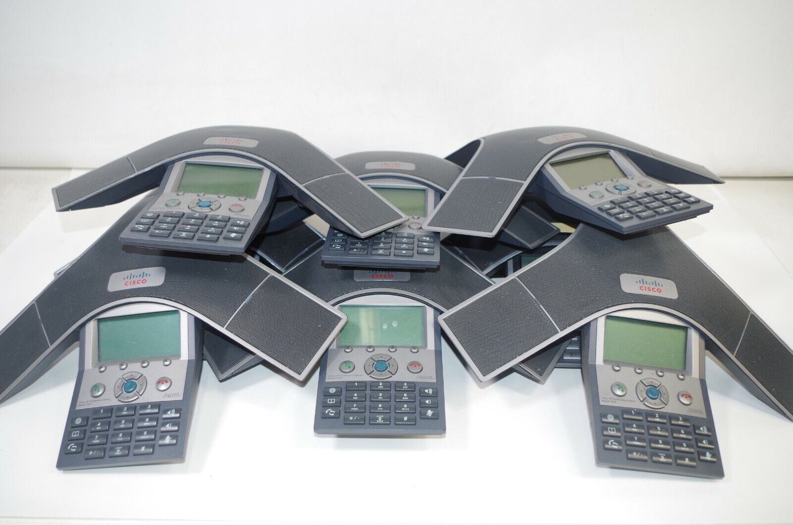 Lot of 6 Cisco VoIP Conference Station Phones CP-7937G 2201-40100-001