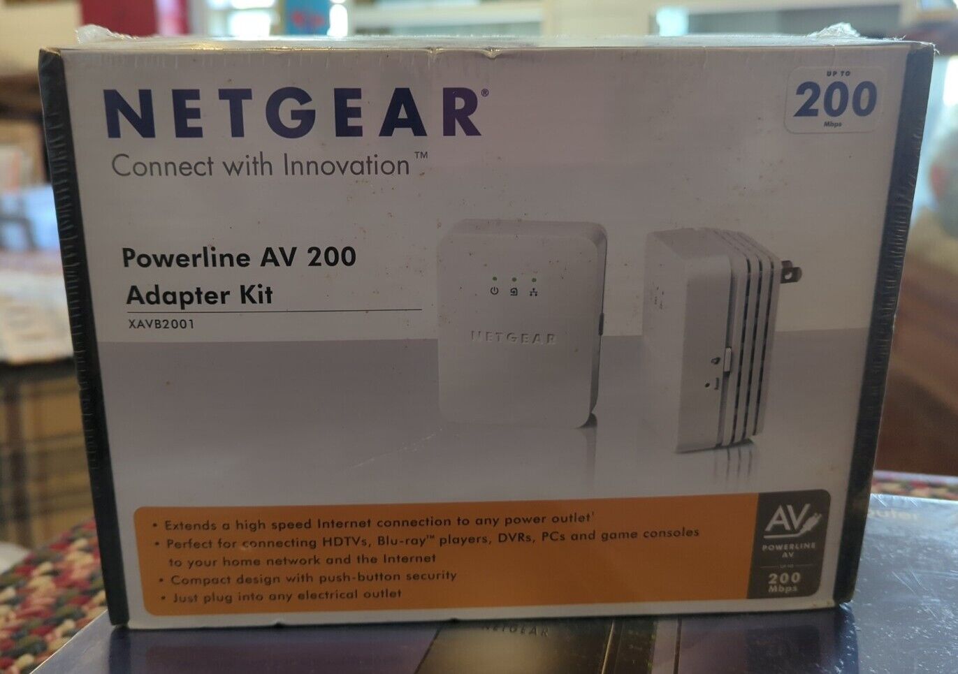 Brand New Sealed NETGEAR Ultra Powerline AV 200 Adapter Kit