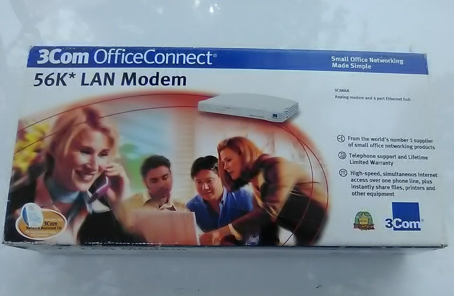 3Com OfficeConnect 3C886  Small Office Networking  4 port Ethernet Hub