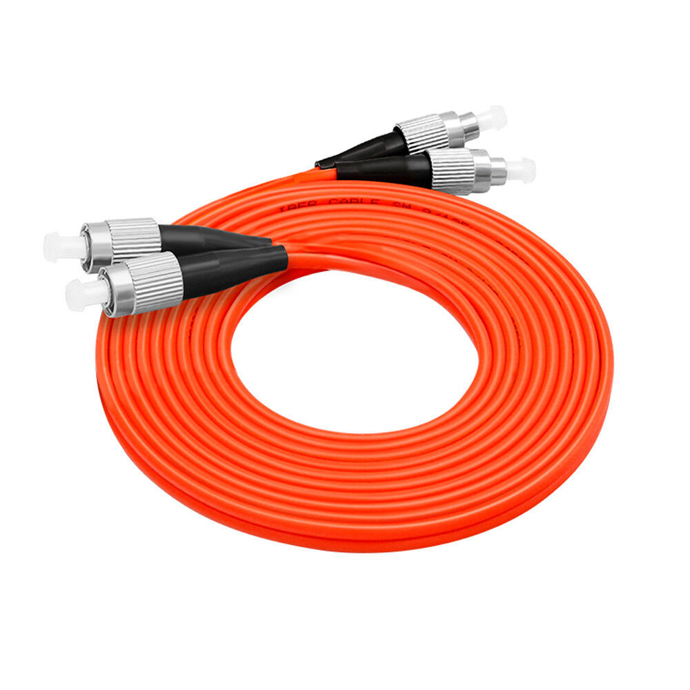 10Pcs 3 M FC-FC Duplex Multimode 62.5/125 M/M OM1 Fiber Optic Cable Patch Cord