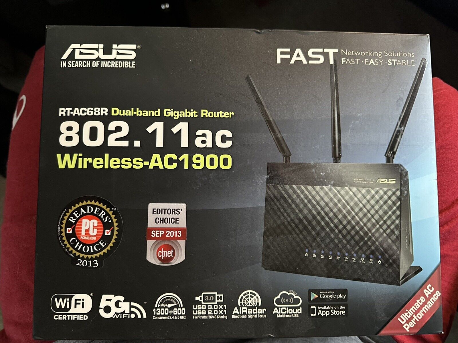 ASUS Wireless Ac1900  T Mobile AC1900 Dual Band Gigabit Router AiProtection