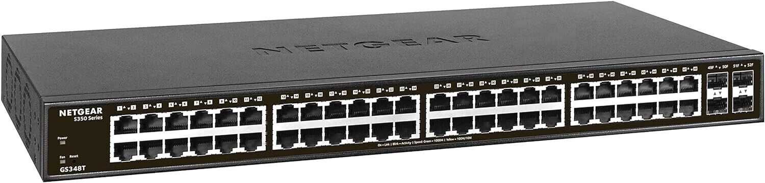 NETGEAR GS348T-100NAS - 52 Port  48 Gigabit Ethernet ports - Discontinued