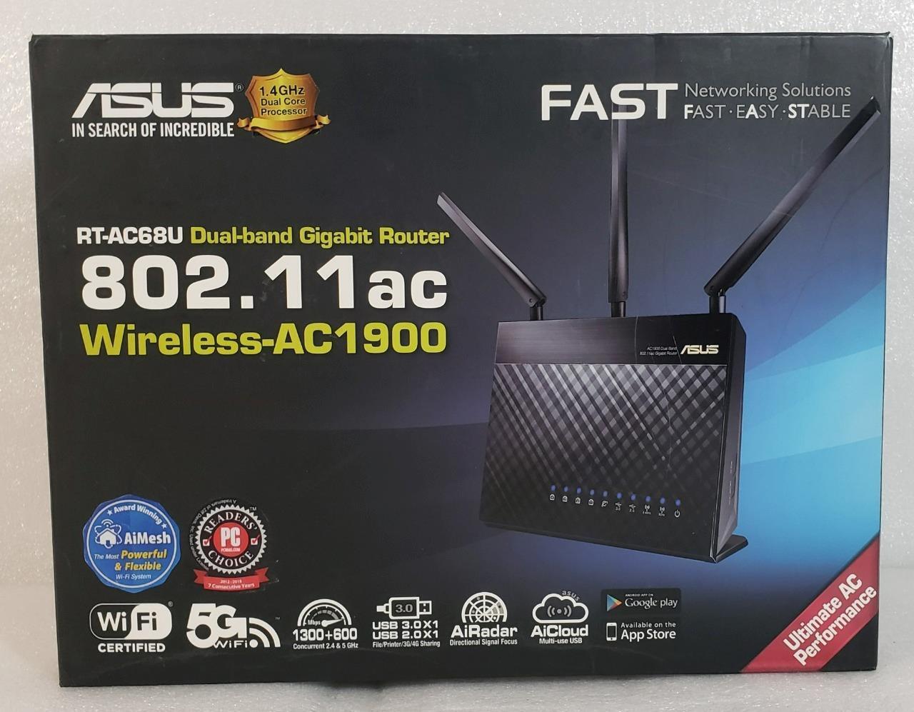 ASUS AC1900 Dual RT-AC68U Band Gigabit Wireless Router