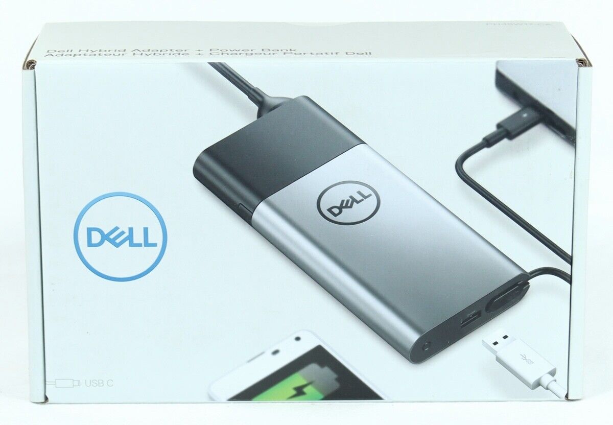 NEW SEALED Dell 75VD5 PH45W17-CA USB-C 45W Hybrid Adapter & Power Bank