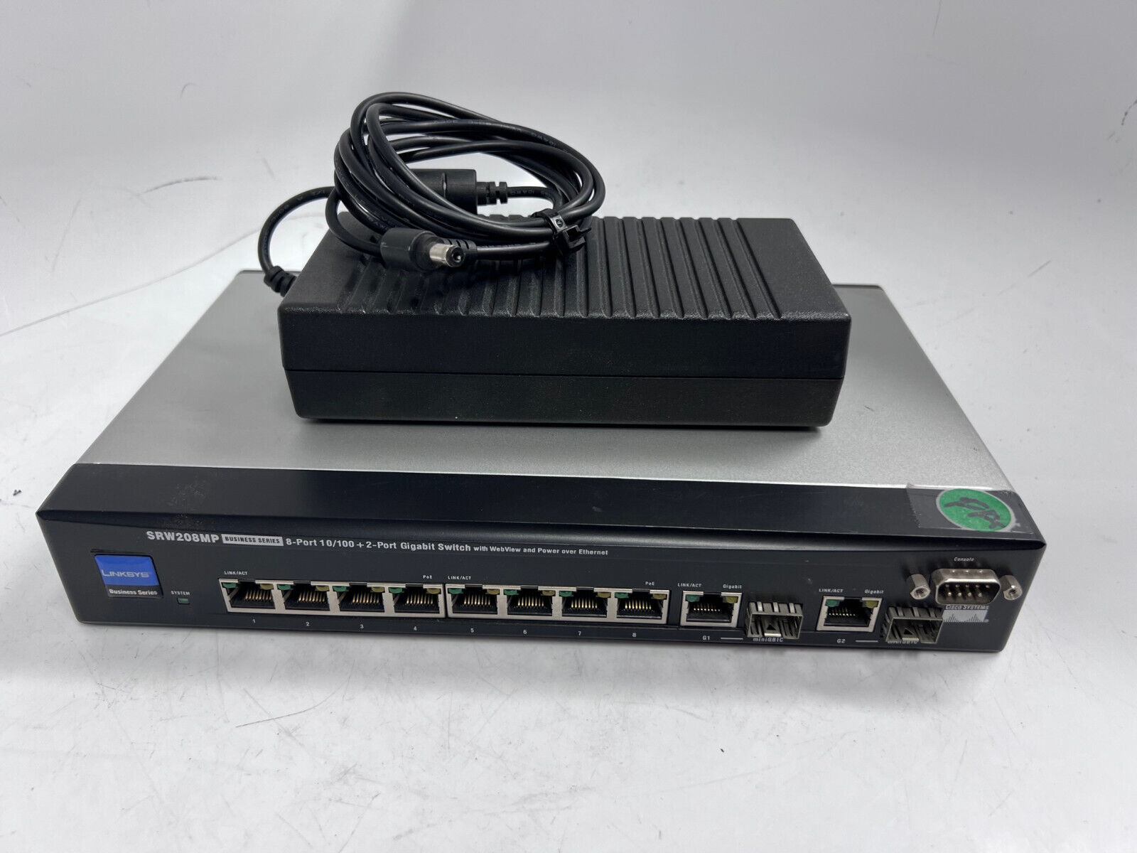 Cisco SRW208MP 8-port 10/100 Ethernet Switch w/ Power Supply