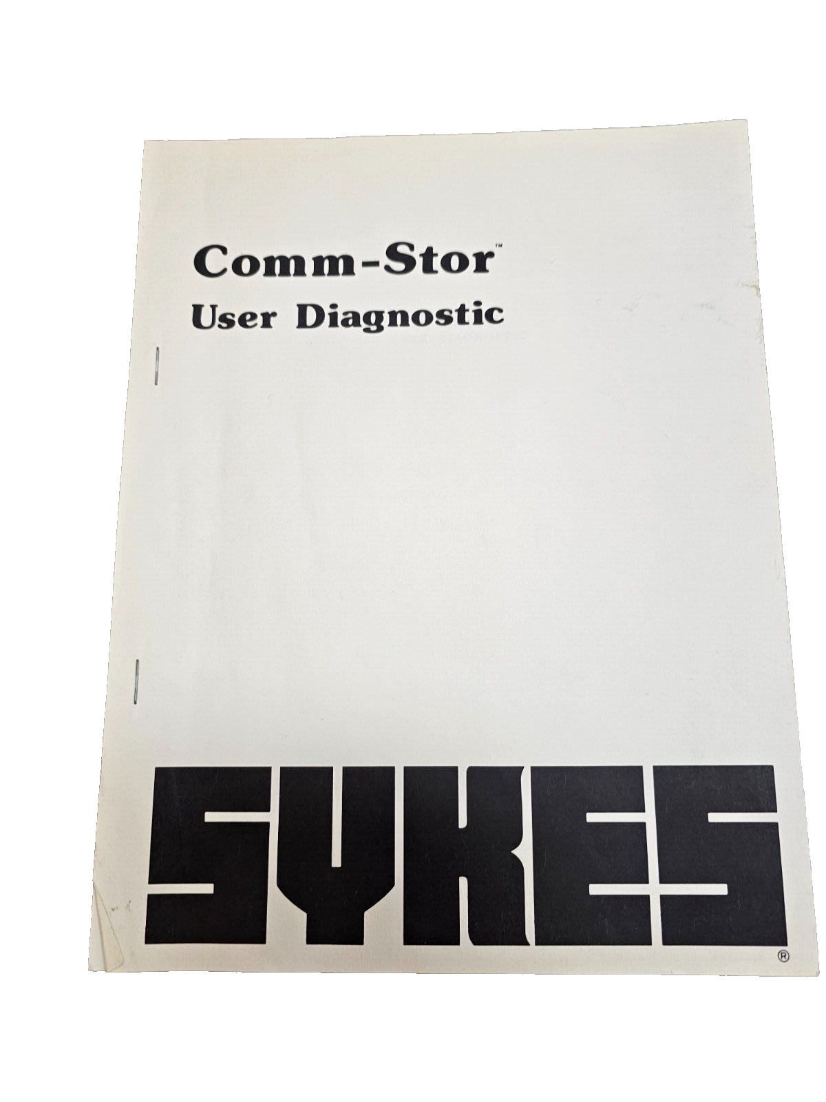 Vintage 1977 Skyes Comm-Stor User Diagnostic Rev 2