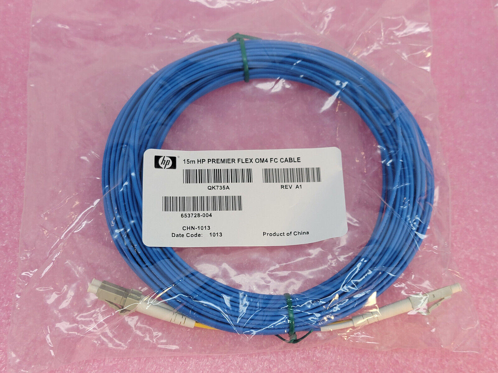 NEW HP QK735A Premier Flex LC/LC Multi-mode OM4 2 Fiber 15m Cable