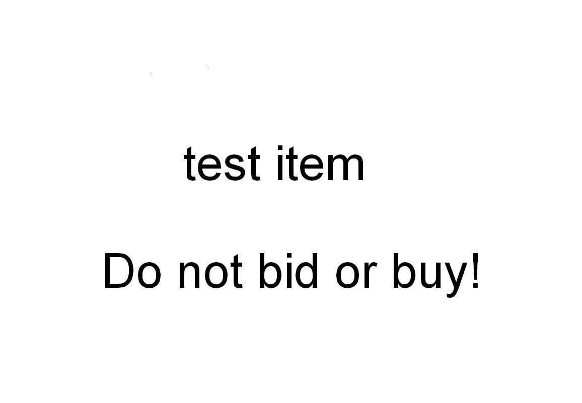 Test listing - DO NOT BID OR BUY192143534037